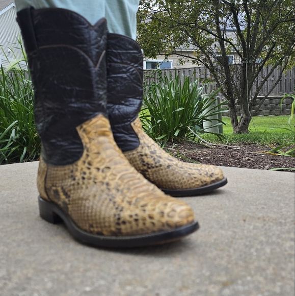 Rivers cowboy python boots size 8 - Picture 3 of 14